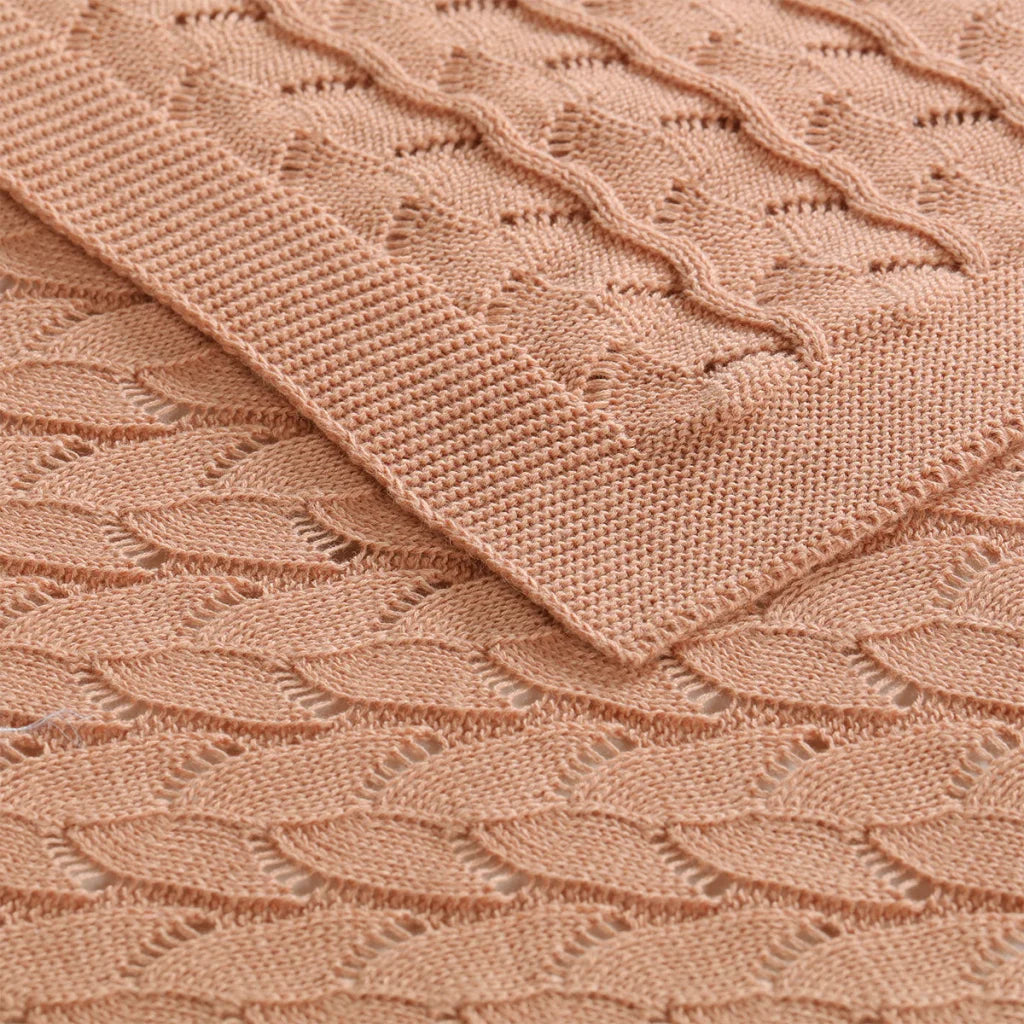 Baby Blanket 75 x 100 cm Little Gem Lyla Dusty Pink Cotton