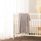 Baby Blanket 75 x 100 cm Little Gem Lyla Grey Cotton - Home