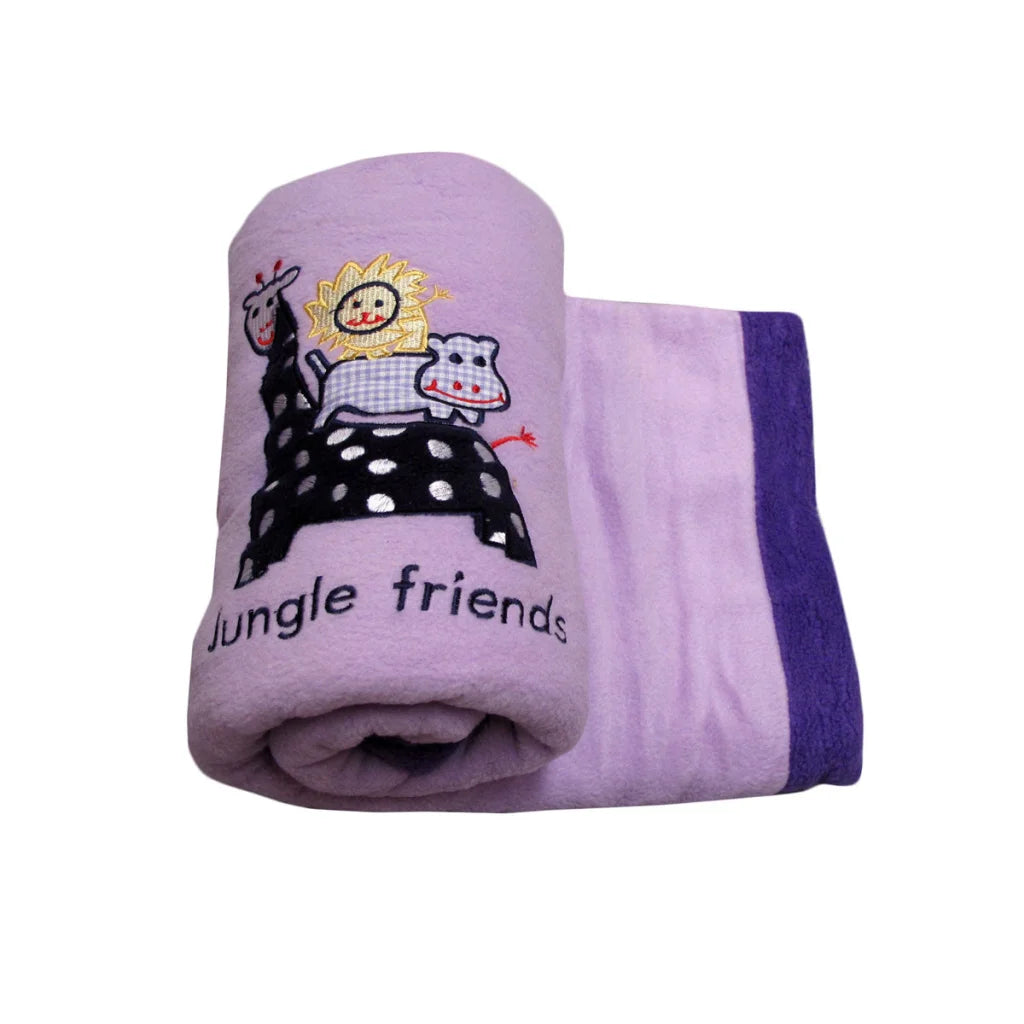 Baby Blanket Giraffe Jungle Friend Polar Fleece - 80 x 110