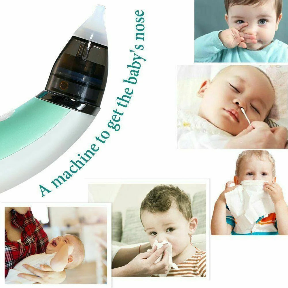 Baby Nasal Aspirator Safe Hygienic Nose Cleaner Snot Sucker