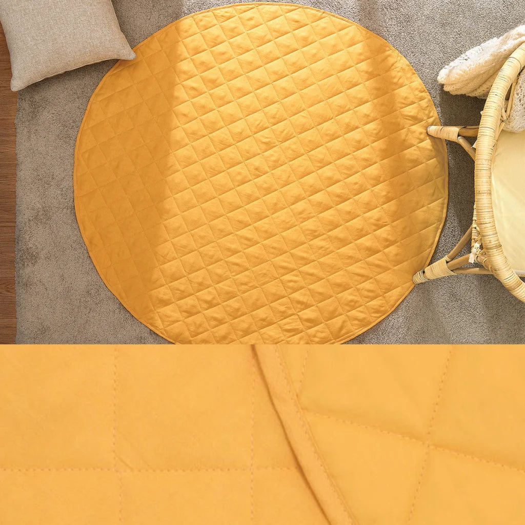 Baby Play Mat 130cm Diameter Little Gem Round Cotton