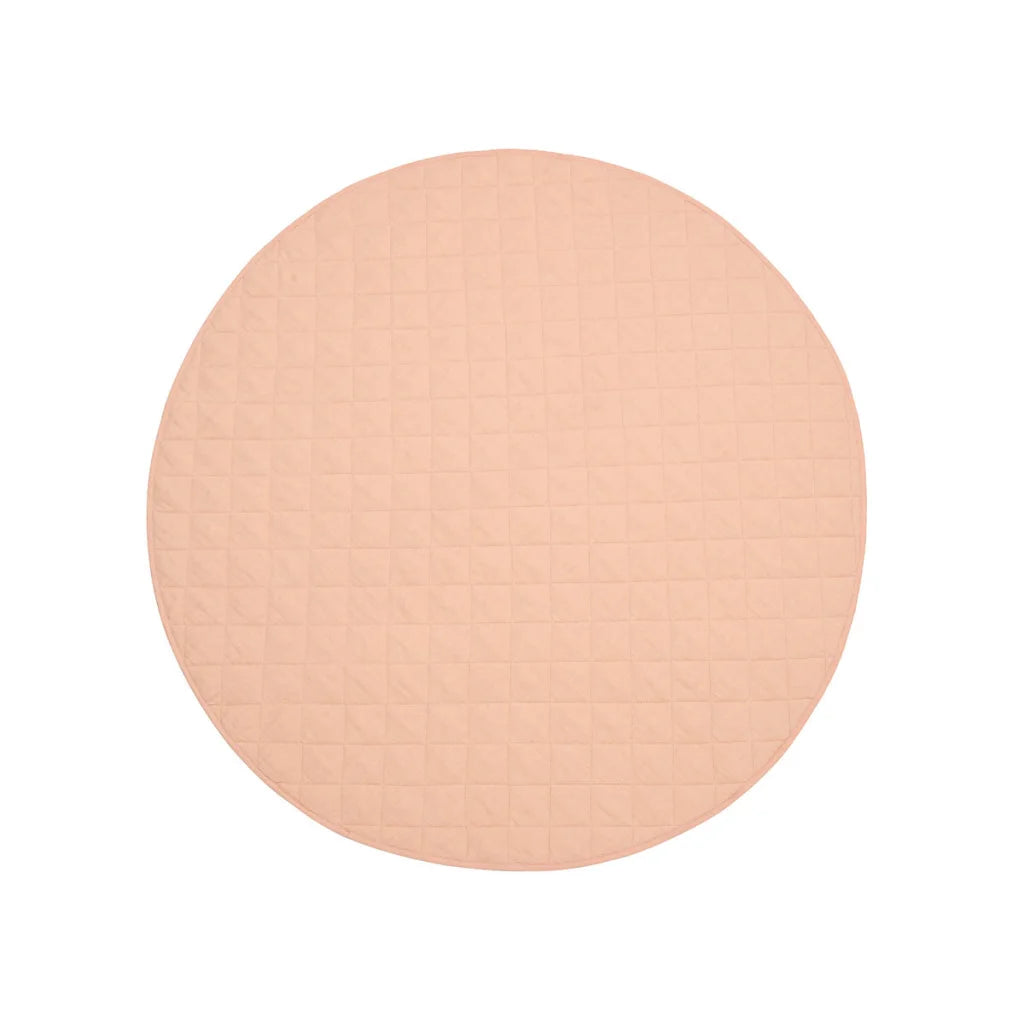Baby Play Mat 130cm Diameter Little Gem Round Cotton Peach