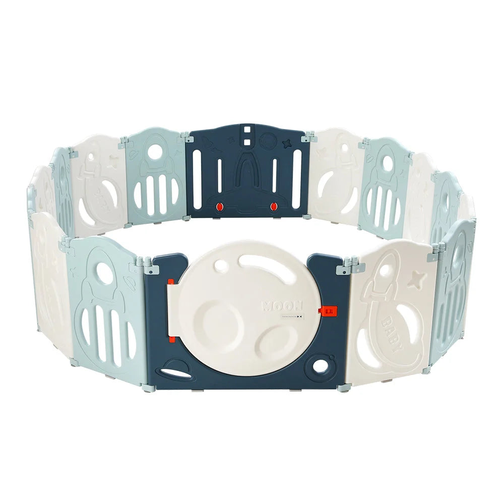 Baby Playpen 16 Panels Foldable Toddler Fence Safety Play