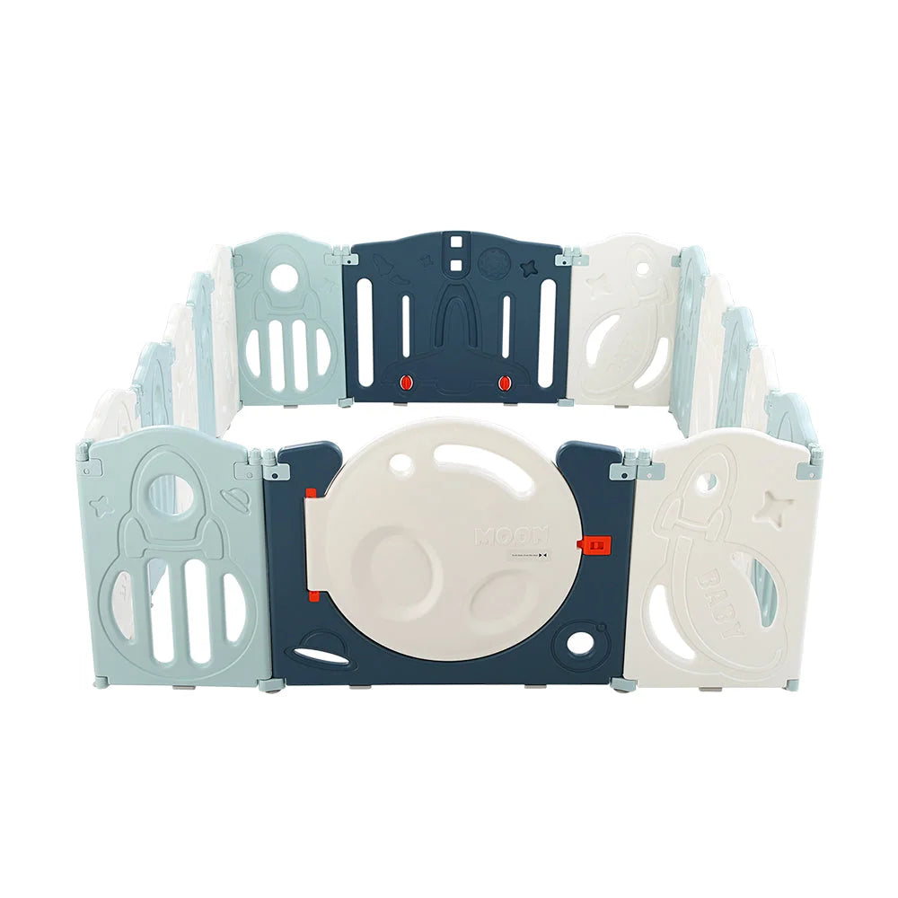 Baby Playpen 16 Panels Foldable Toddler Fence Safety Play
