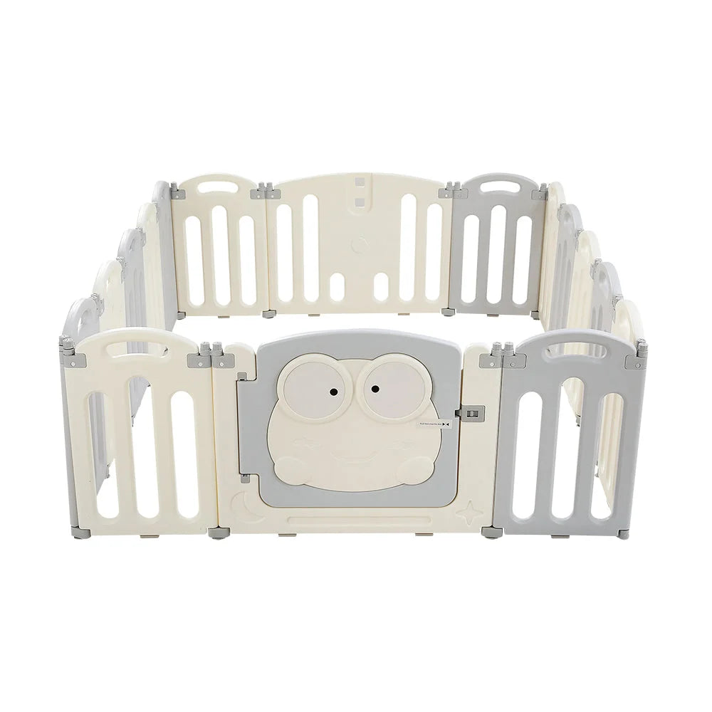 Baby Playpen 16 Panels Foldable Toddler Fence Safety Play