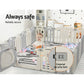 Baby Playpen 20 Panels Foldable Toddler Fence Safety Play Activity Centre
