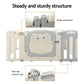 Baby playpen panels with frame detail shown