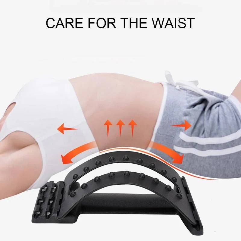 Back Massage Stretcher For Lumbar Traction And Pain Relief