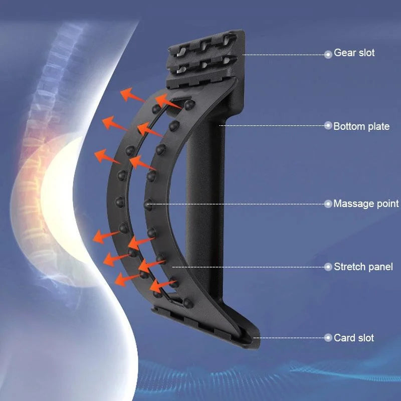 Back Massage Stretcher For Lumbar Traction And Pain Relief