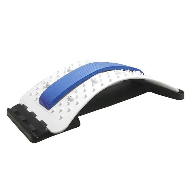 Back Pain Relief Device Lumbar Traction Stretcher - Black