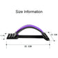 Back Pain Relief Device Lumbar Traction Stretcher - Black