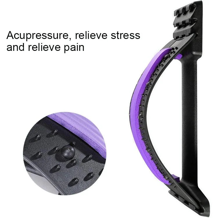 Back Pain Relief Device Lumbar Traction Stretcher - White