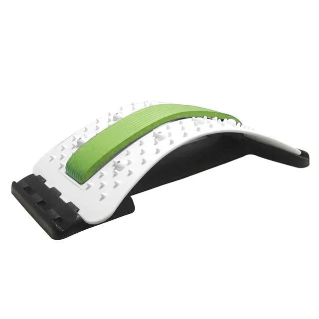 Back Pain Relief Device Lumbar Traction Stretcher - White