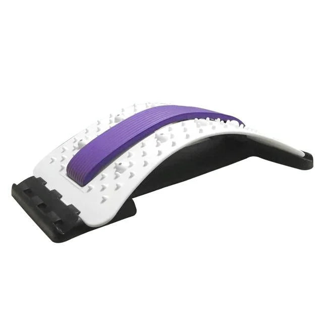 Back Pain Relief Device Lumbar Traction Stretcher - White