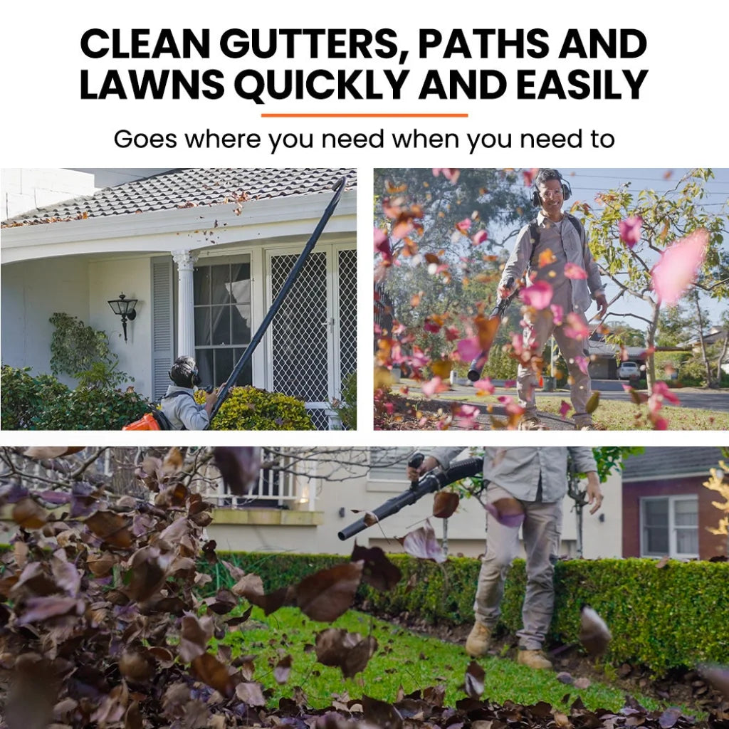 Backpack Petrol Leaf Blower 30CC Yard Garden Commercial