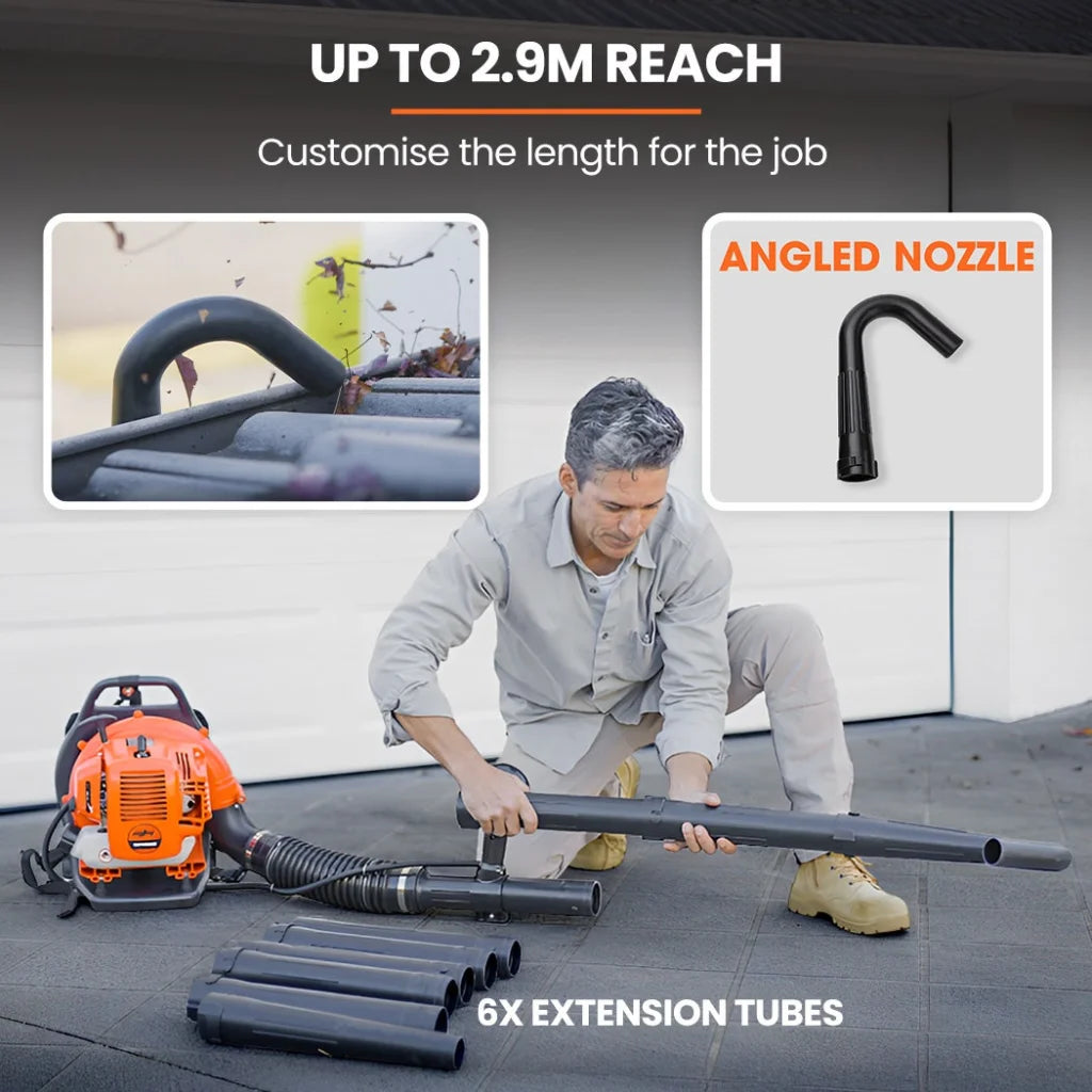 Backpack Petrol Leaf Blower 30CC Yard Garden Commercial