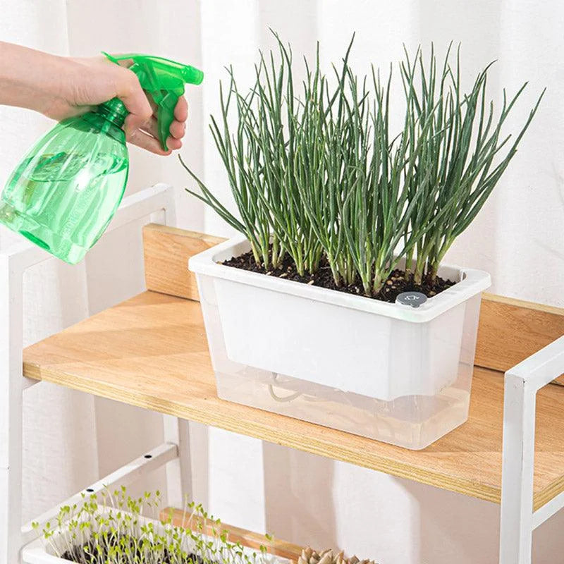 Balcony Vegetable Pot Planter Lazy Self Priming Flower Pot