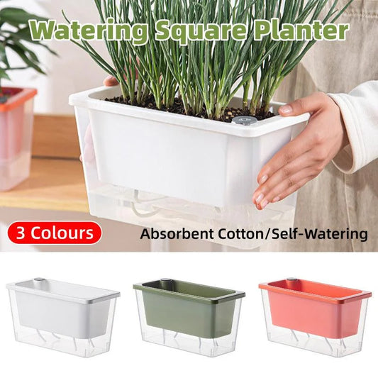 Balcony Vegetable Pot Planter Lazy Self Priming Flower