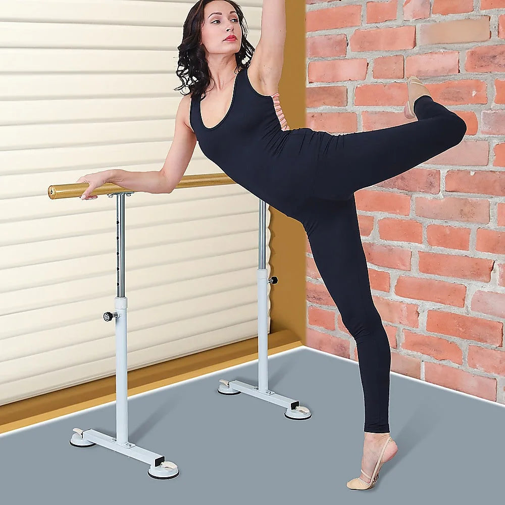 Ballet Bar Wooden Portable Stretch Barre Dance Bar 1.5M