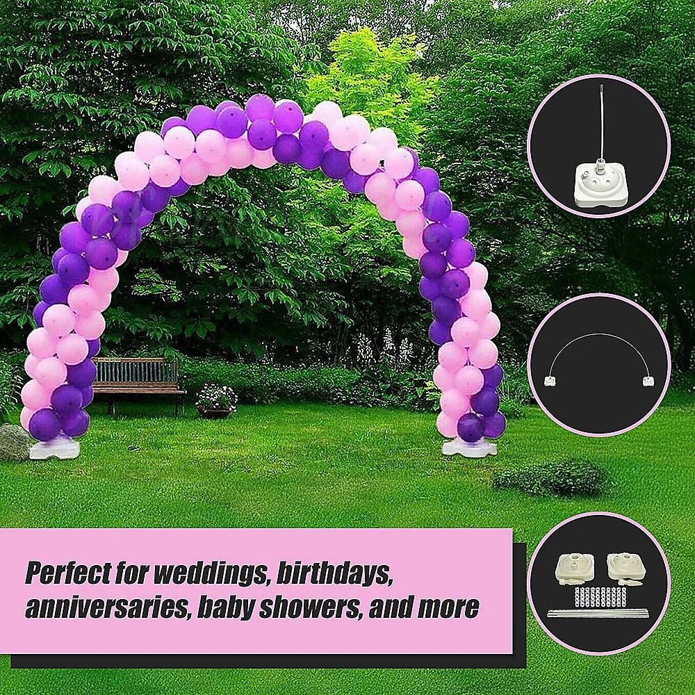 Balloon Arch Column Kit 3x4m Full Set Floor Base Stand