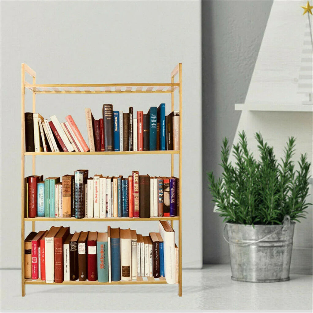 Bookshelf with tier shelving unit kitchen bedroom