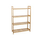 Bamboo Four Tier Shelving Unit Kitchen
