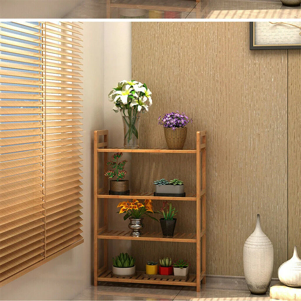 Bamboo bookshelf for book and display storage