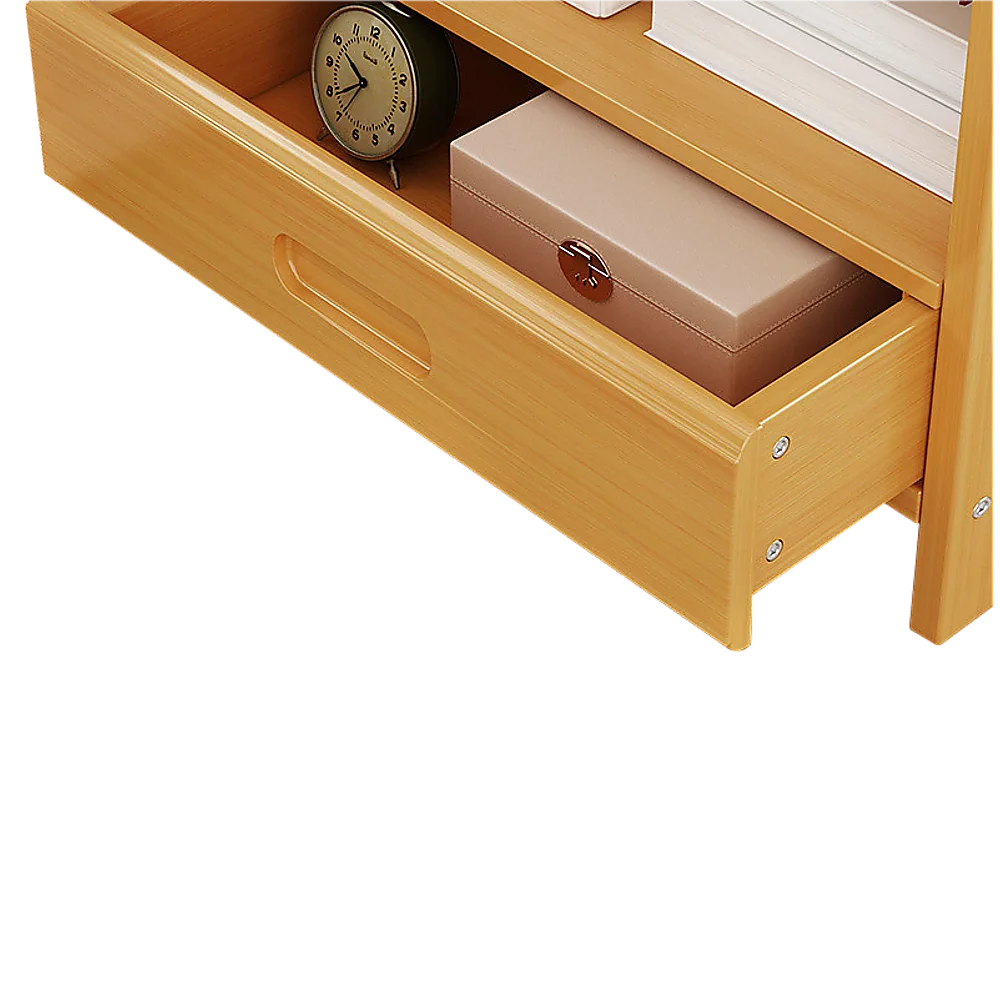 Bamboo Bedside Table Nightstand Storage for Bedroom Sofa