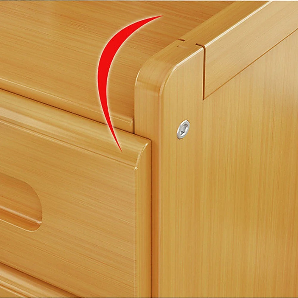 Bamboo Bedside Table Nightstand Storage for Bedroom Sofa