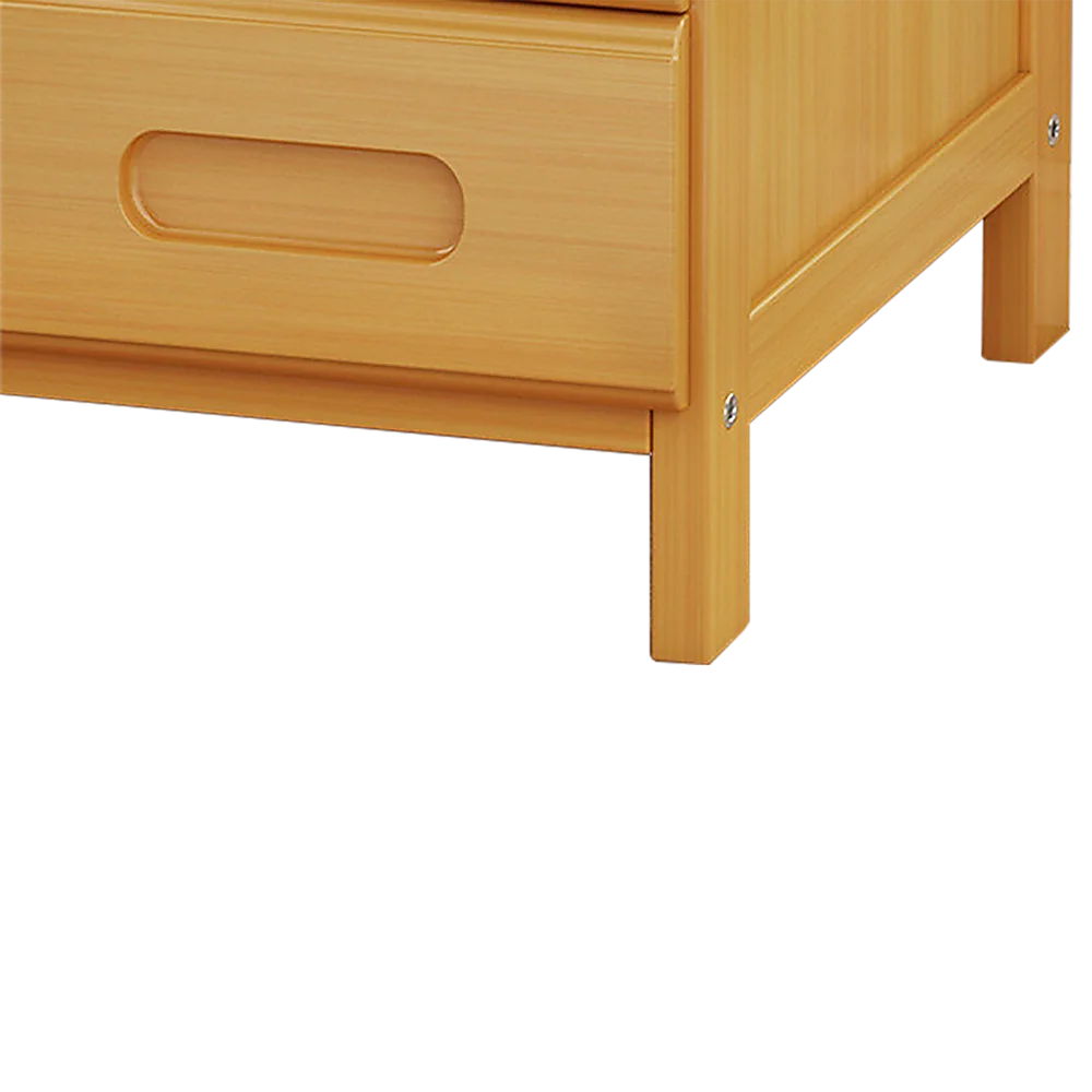 Bamboo Bedside Table Nightstand Storage for Bedroom Sofa