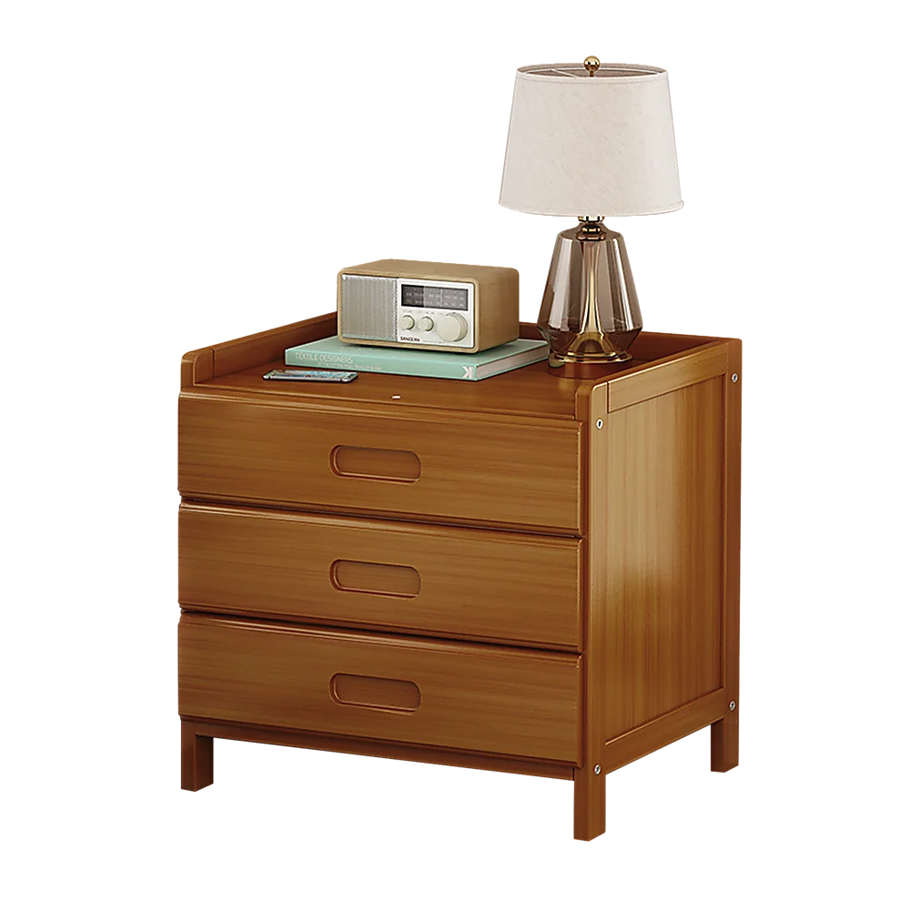 Bamboo Bedside Table Nightstand Storage for Bedroom Sofa