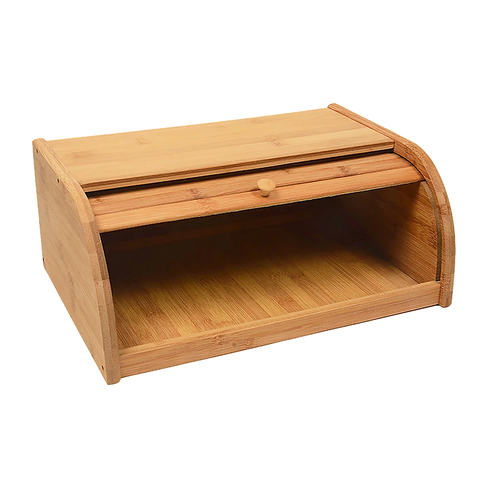 Bamboo Bread Bin Storage Box - Kitchen Loaf Pastry