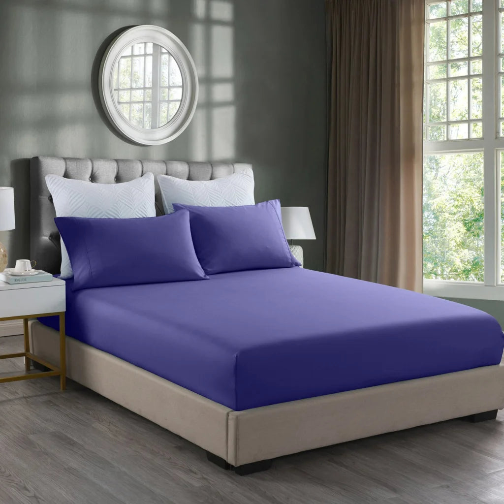 Bamboo Cooling 2000TC 3-Piece Combo Set - King Royal Blue Royal Comfort