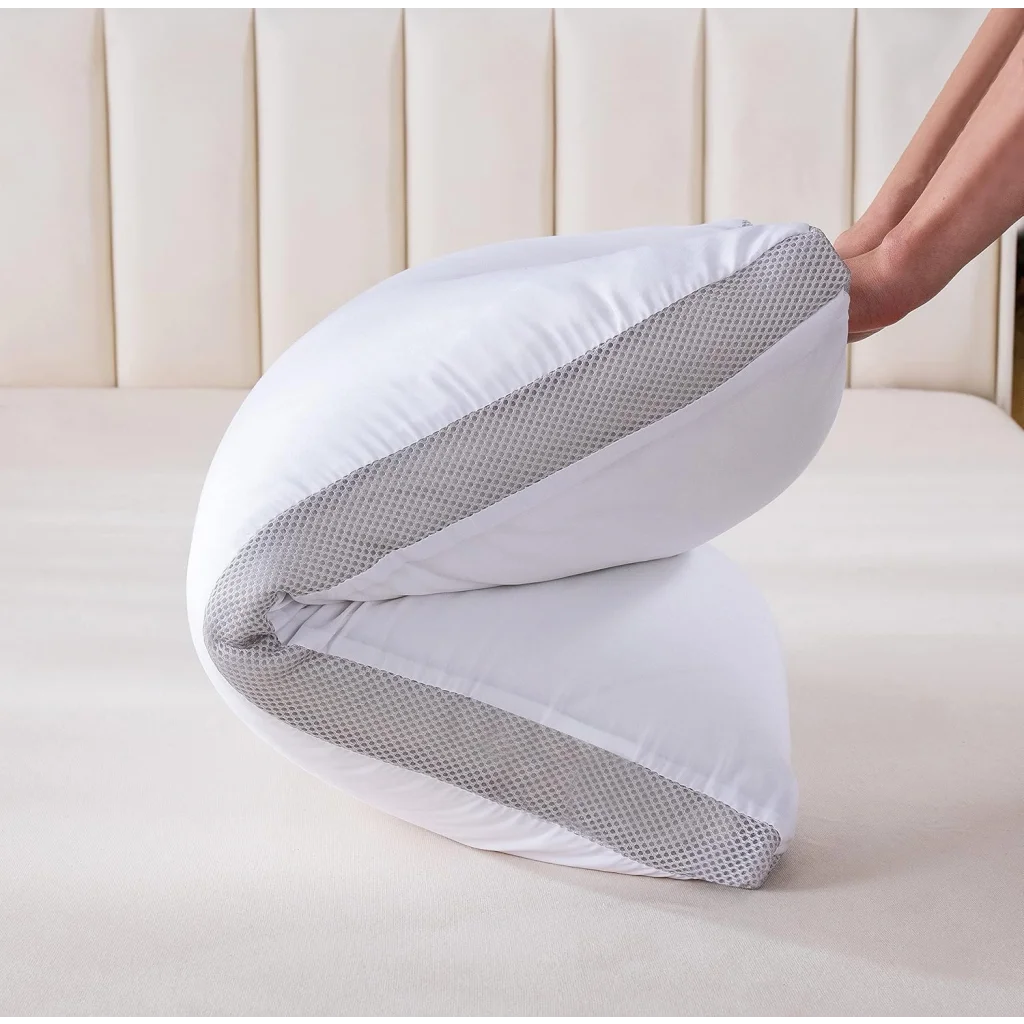 Bamboo Cooling Pillows Twin Pack Luxury Plush Down-Like