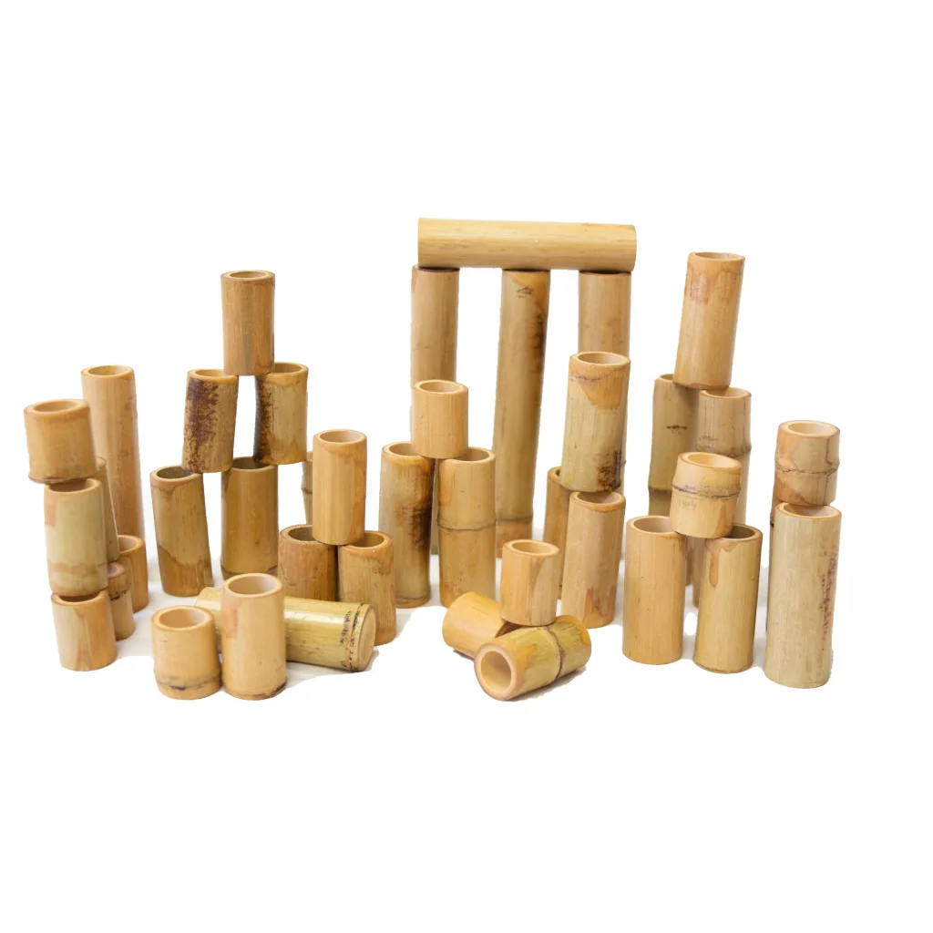 Bamboo Counting and Building Set 40PCE - Toys