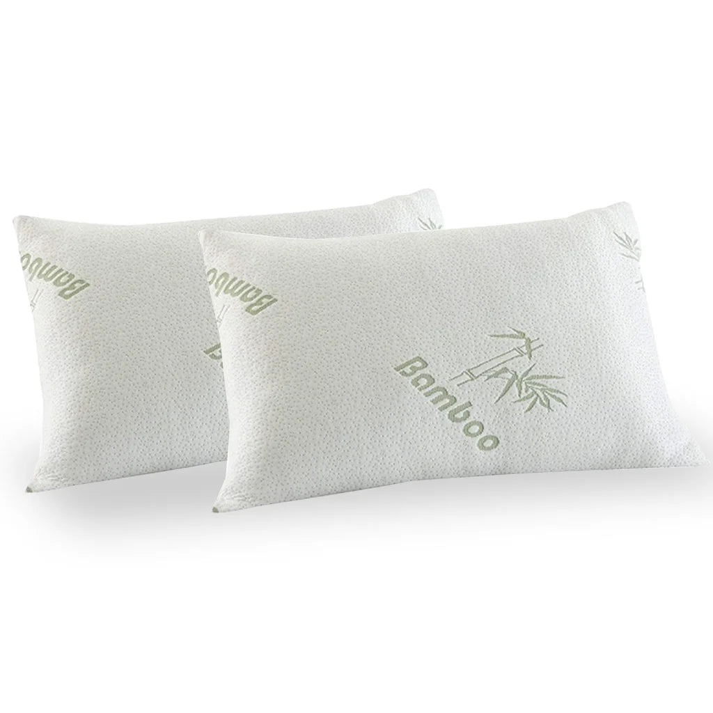 Bamboo Covered Memory Foam Pillow - 2PK Royal Comfort