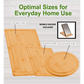 Cutting board pieces with juice groove mobile holder