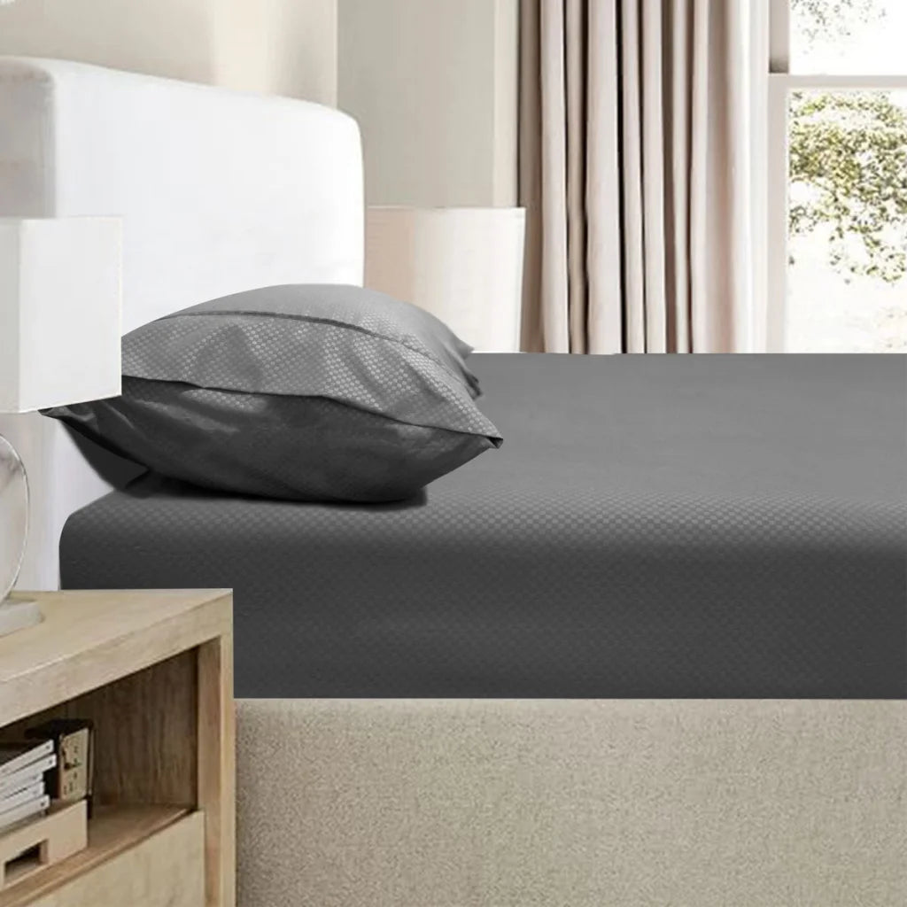 Bamboo Fitted Sheet Combo Set Ramesses 2000TC Embossed