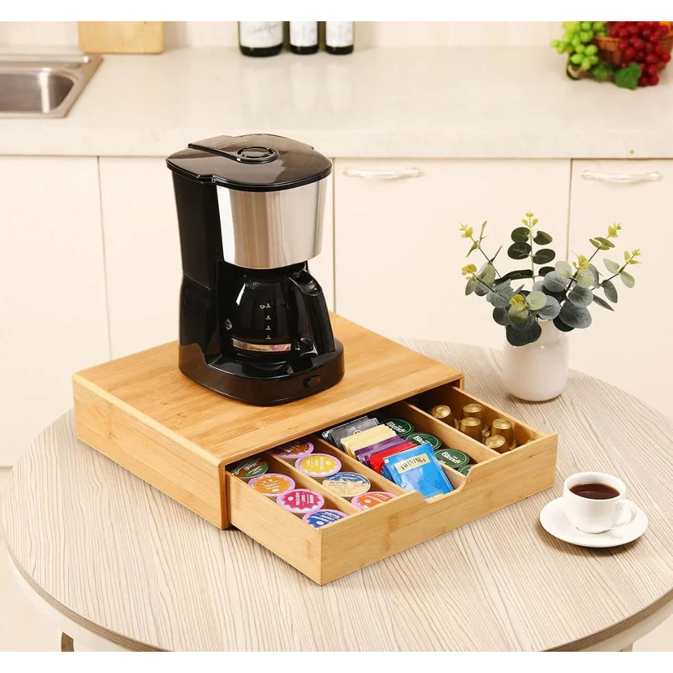 Bamboo K Cup Coffee Pod Holder