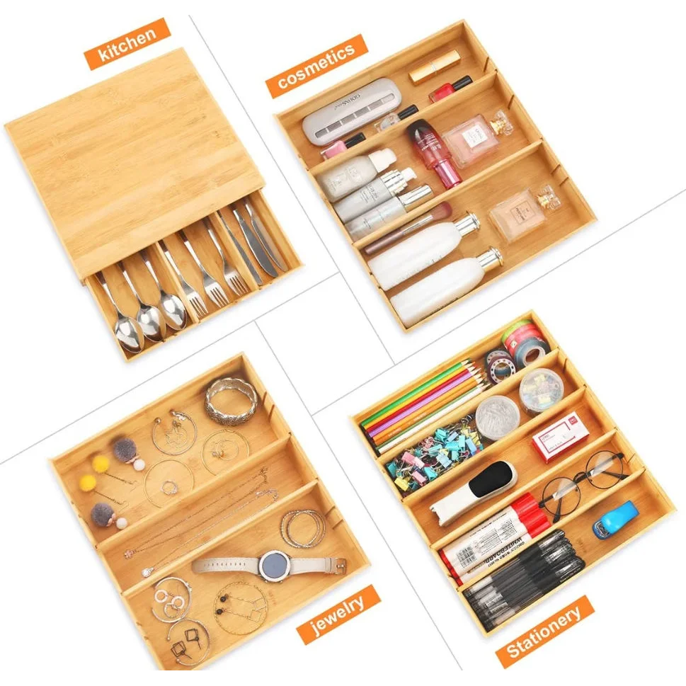 Bamboo K-Cup Coffee Pod Holder Storage Organizer
