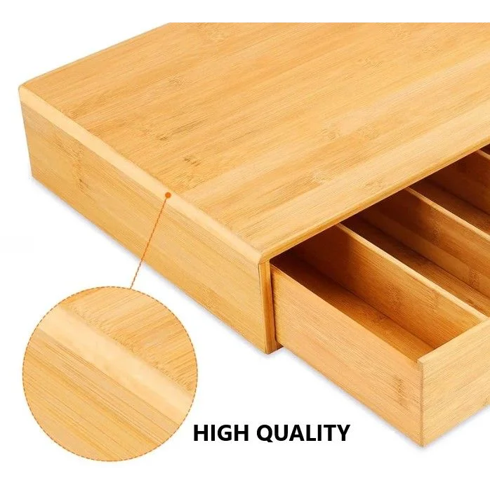 Bamboo K-Cup Coffee Pod Holder Storage Organizer