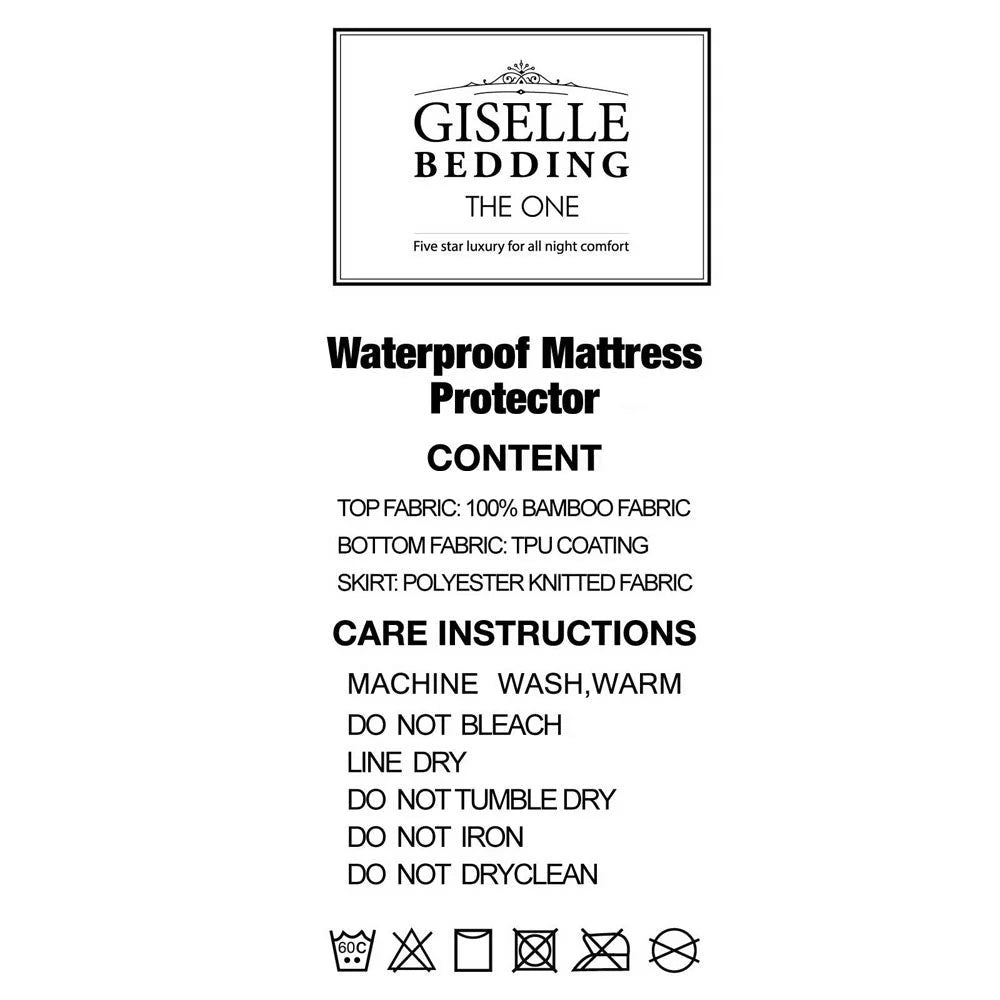 Bamboo Mattress Protector Queen - Mattresses