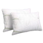 Memory foam pillows with visible material texture