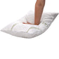 Memory foam pillows with material close-up