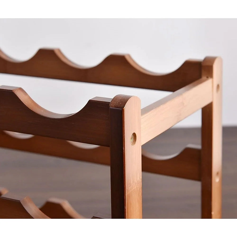 Bamboo stackable modular freestanding with slim posts and mounting brackets