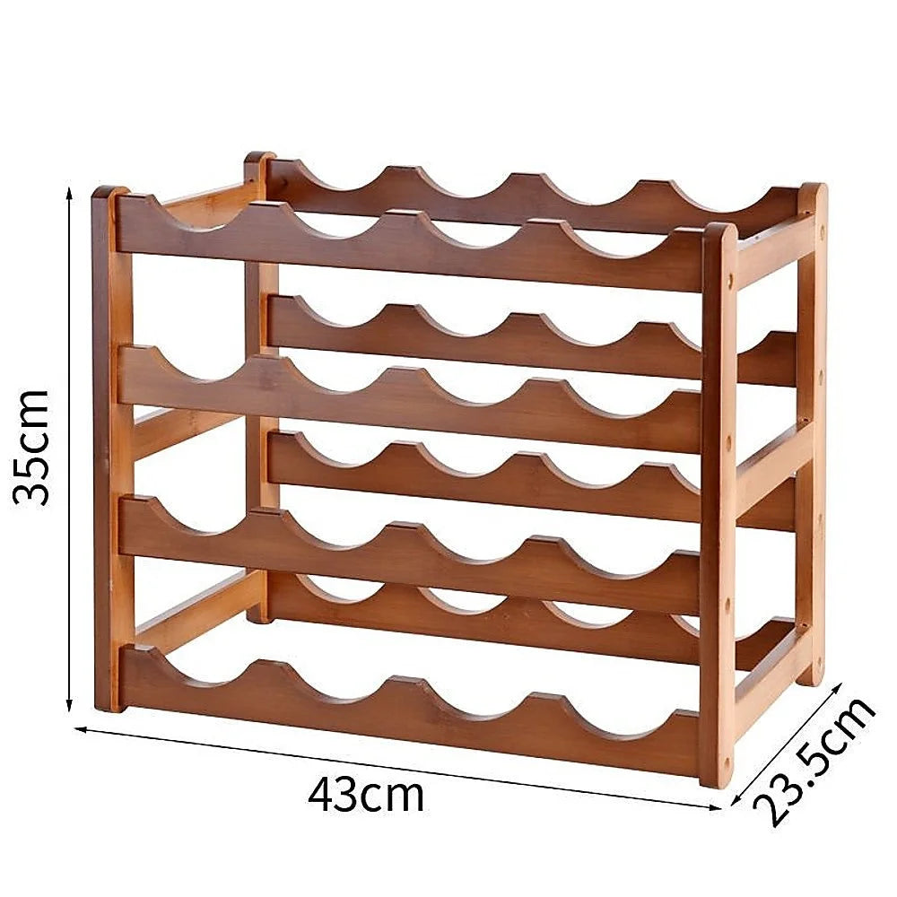 Stackable modular freestanding with tiered shelves and metal supports
