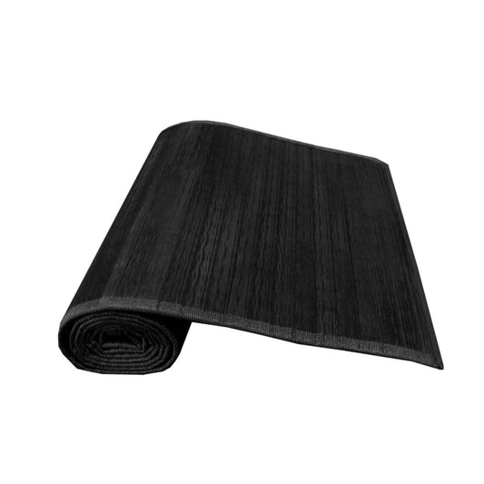 Bamboo Table Runner Varnish 140x33cm - Black - Home & Garden