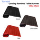 Bamboo Table Runner Varnish 140x33cm Red