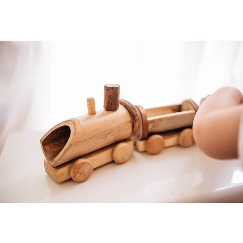 Bamboo Train Toy - Toys
