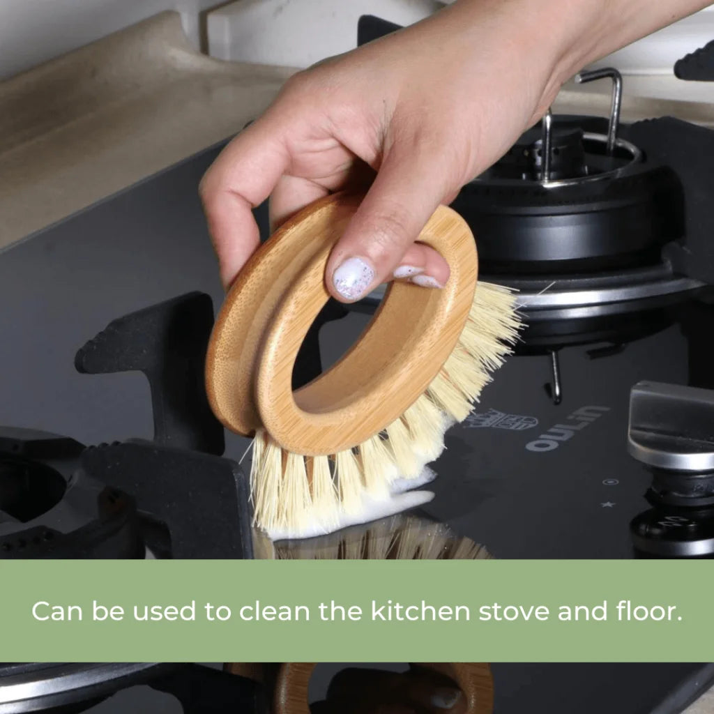 Bamboo Veggie Scrubber Brush - Home & Garden > BBQ > BBQ